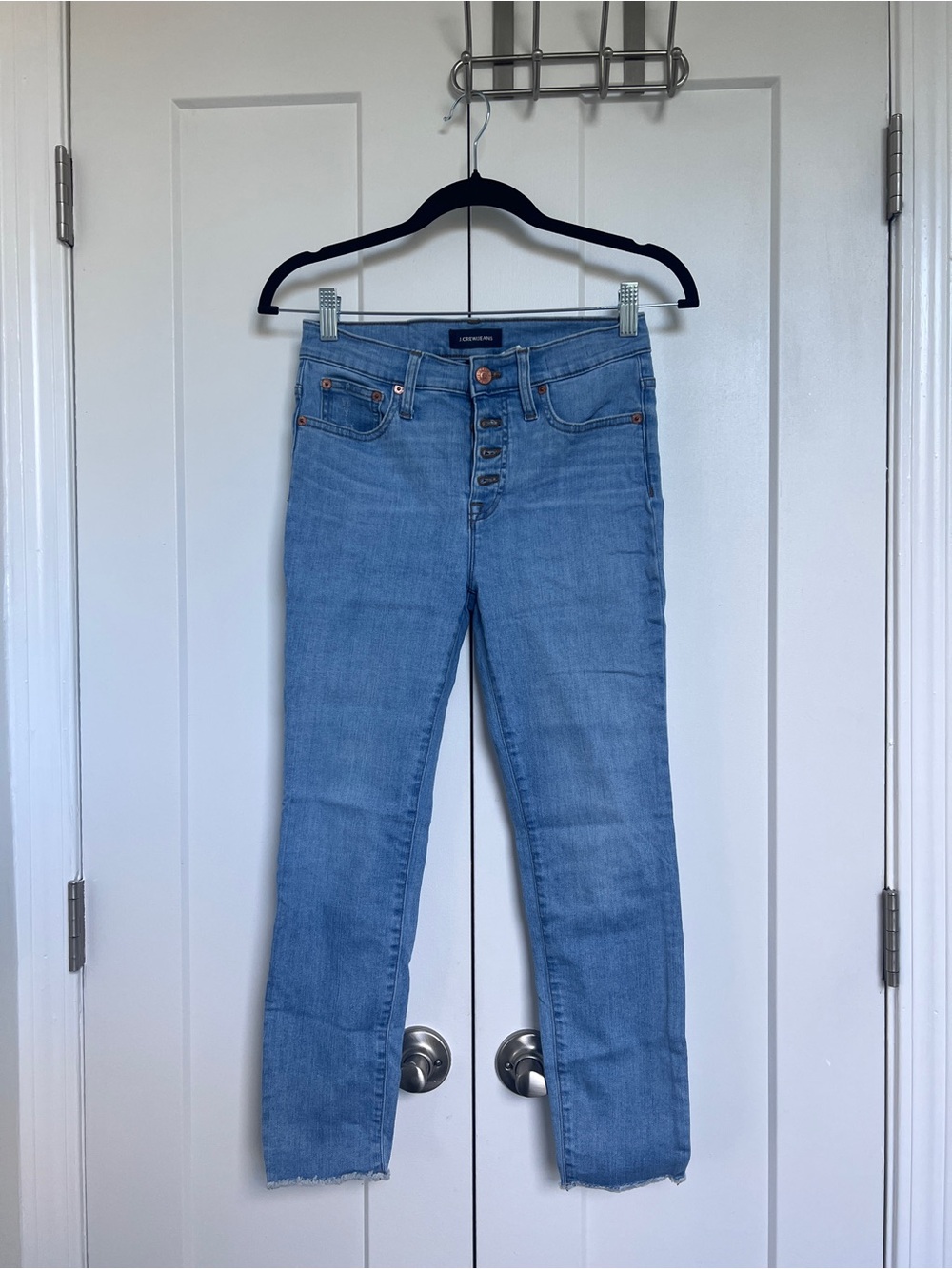 Light Blue High-Rise Button-Fly Women's Jeans